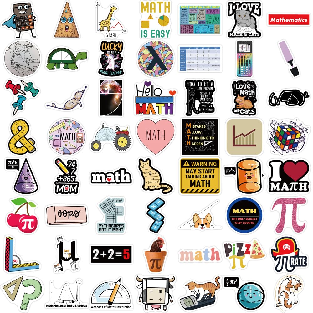 Grappige Wiskunde Stickers | NL