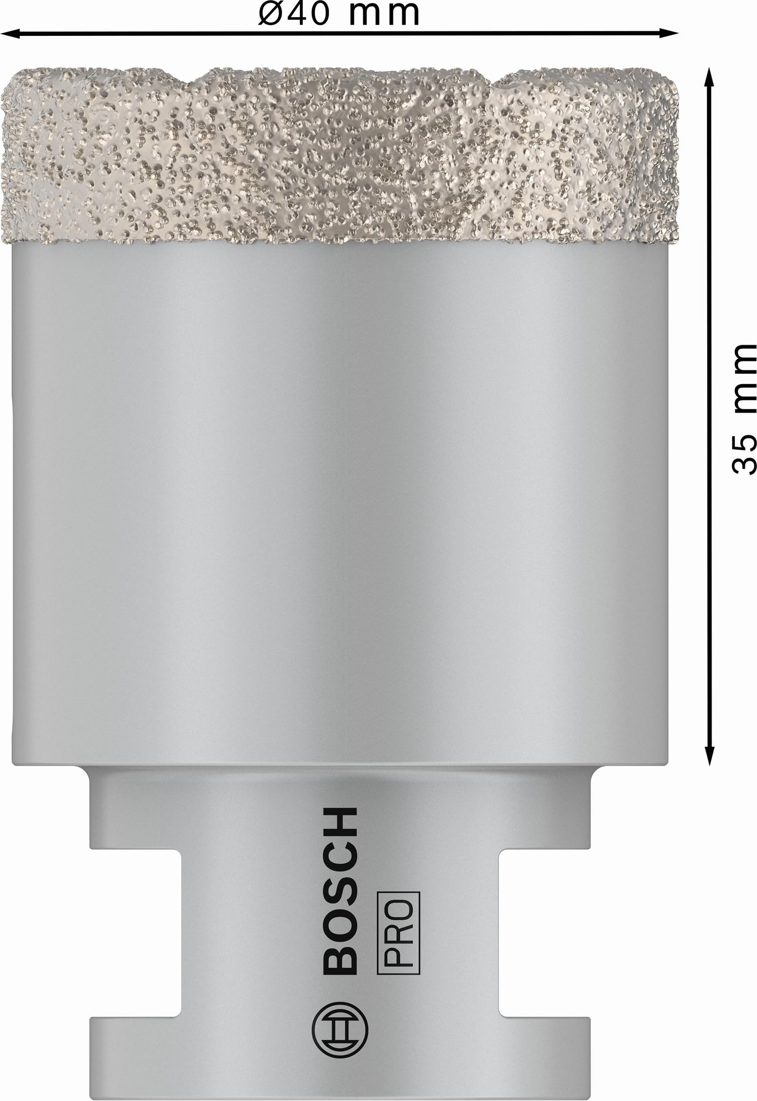Bosch Professional Accessories Best Serisi, Taşlama Makinelerine Uyumlu Seramik için Kuru Elmas Deliçi, 40 * 35 mm