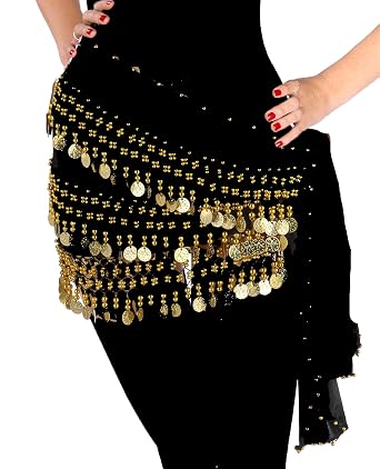 Belly Dance Velvet 3-Row Hip Scarf | VOLITAL