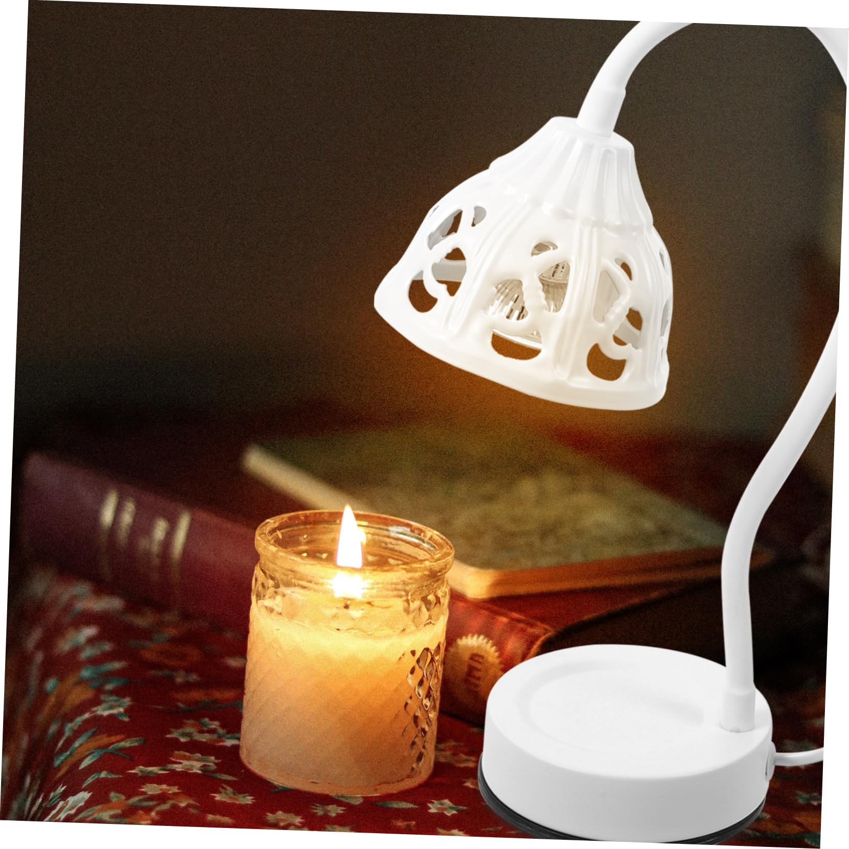 SEWACC Candle Warmer Lamp for Jar Candles Decorative Small Night Light with Timer Brightness Wax Melt Warmer for Cozy Atmosphere Bedroom and Living Room US Plug