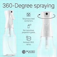 Vista 5 de BeautifyBeauties Botella de spray para el cabello – Botella de spray continuo Mister para peinado, limpieza, plantas, mascotas, peluqueros, salones