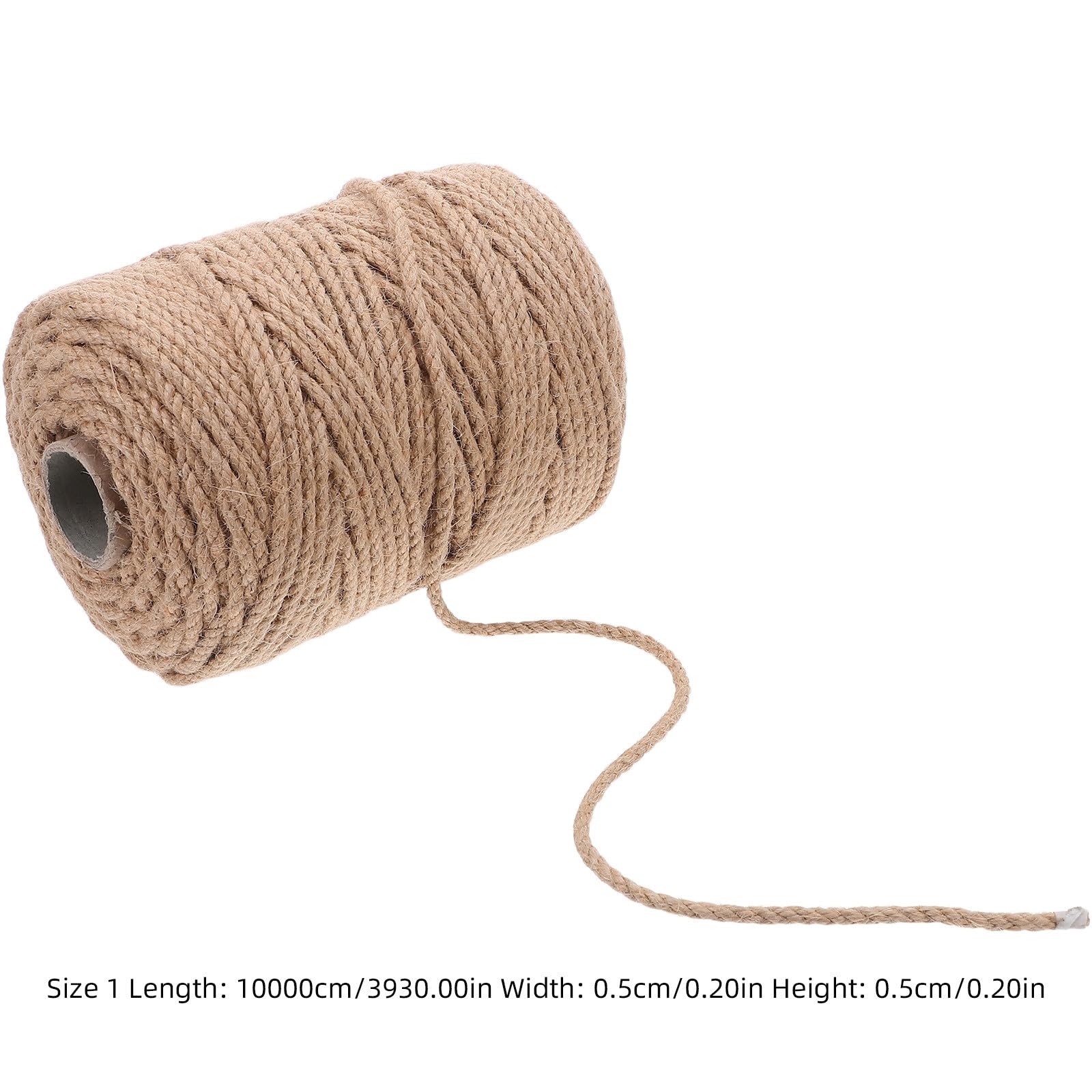 DOITOOL Ficelle De Jute Naturelle pour Loisirs Créatifs Corde Torsadée pour Emballage Macramé Décoration Champêtre Et Projets DIY