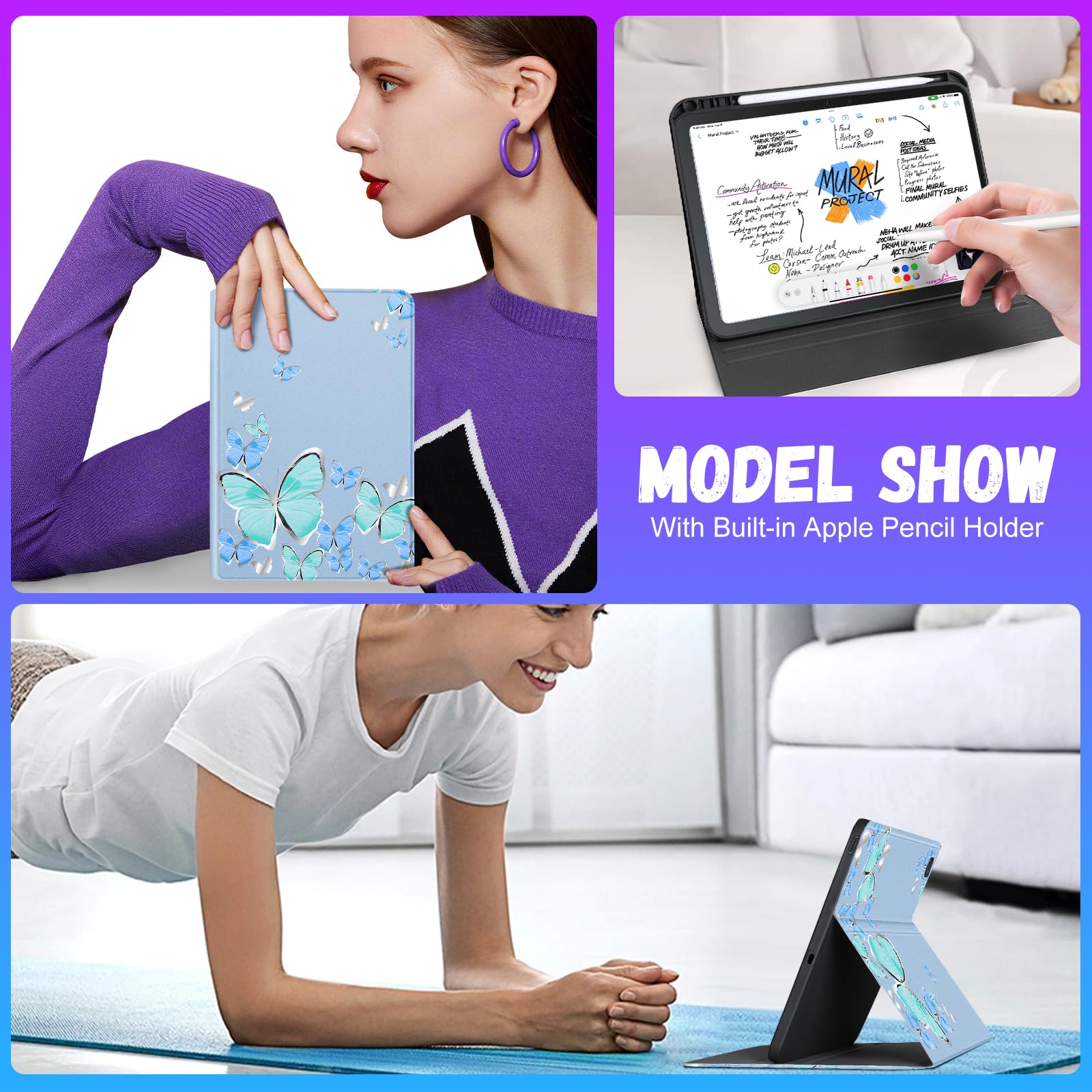 Amazon.com: Uppuppy for Samsung Galaxy Tab S6 Lite Case 10.4 Inch