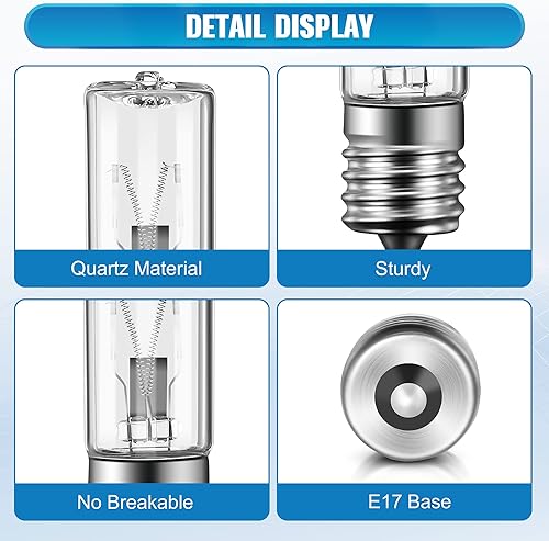 Miniatura 5 de Qualirey Paquete de 6 bombillas de repuesto LB1000 UVC compatibles con GermGuardian GG1100W, GG1000, GG1100B, GG1000CA, LB-1000, GGH200, 661000CA