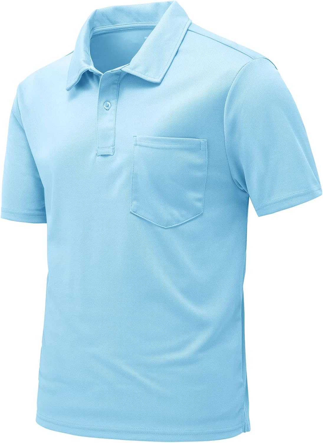 Rdruko Camisas polo de manga corta para hombre de secado rápido para deportes de golf al aire libre con bolsillo