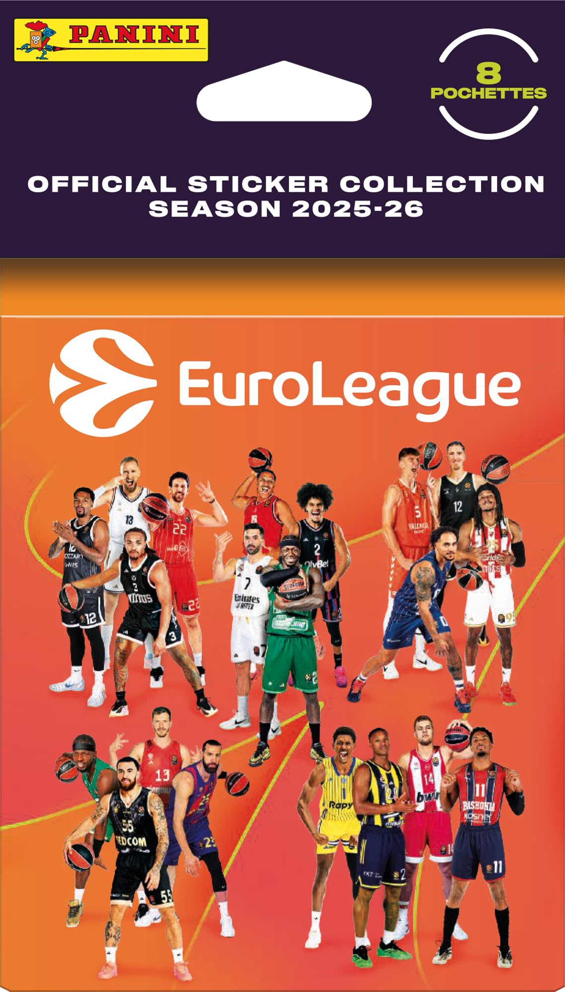 Panini EUROLEAGUE Basket 2025-26 Blister 8 buste