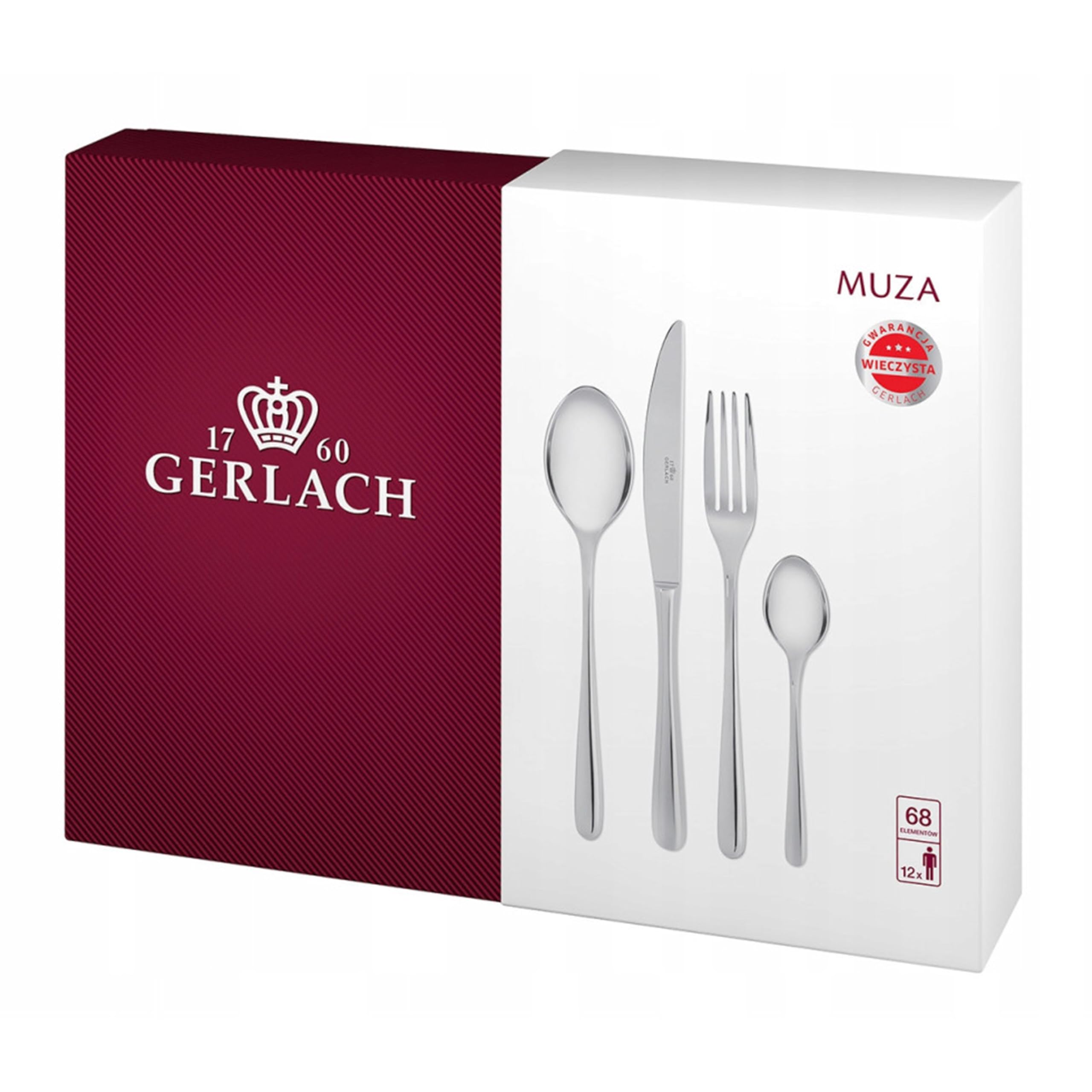 Ménagère Gerlach Muza 68 pcs : sublimez vos repas de fête en famille