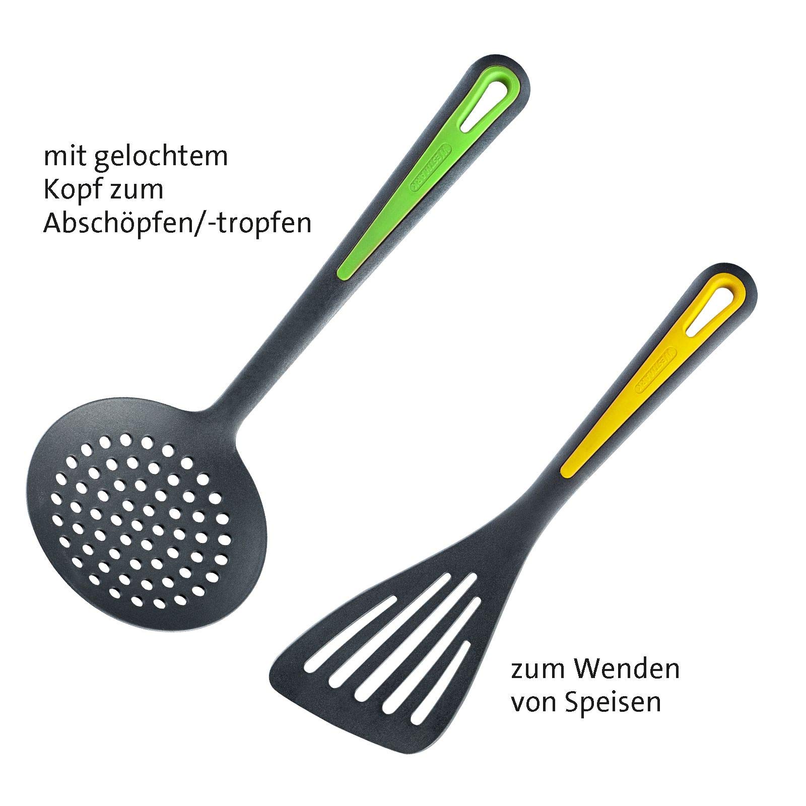 Set Da Cucina Westmark Gallant – 7 Pezzi Con Supporto Girevole, Schiacciapatate E Utensili Antiaderenti