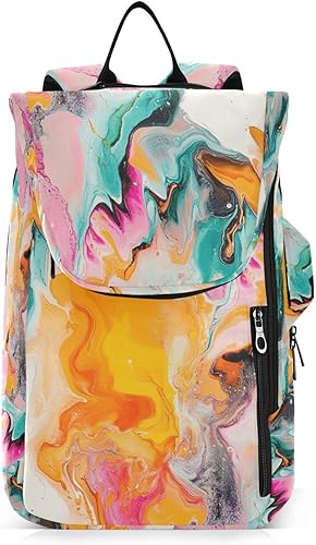 Bolsa de raqueta de bádminton para tenis, grande, resistente, multicolor, abstracta, accesorios deportivos, mochila para mujeres y hombres, raquetas