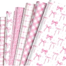 Hydrangea Flowers Wrapping Paper - 12 Sheets Blue Hydrangea Gift Wrap Paper Blues and White Checkered Pattern Gift Wrapping Papers Floral Art Papers for DIY Crafts Birthday Gift Packing Favors, 20x27 Inch