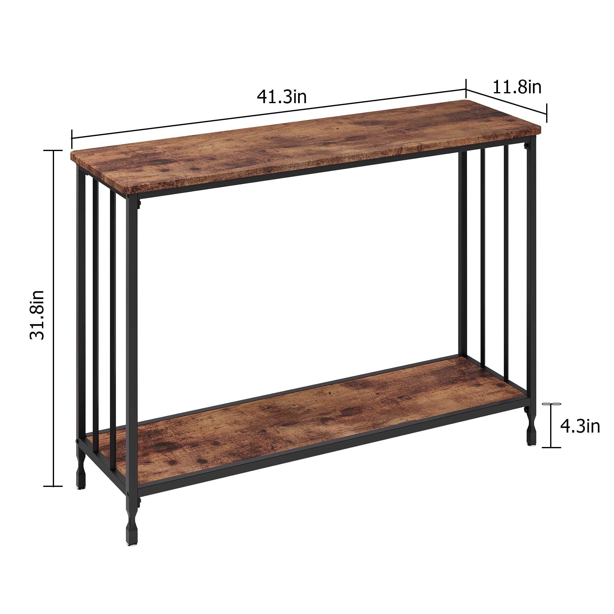 HOOBRO Consolle Ingresso, 75 c Tavolo Console Stretto, Piccolo Tavolo per Decorazioni, Tavolino