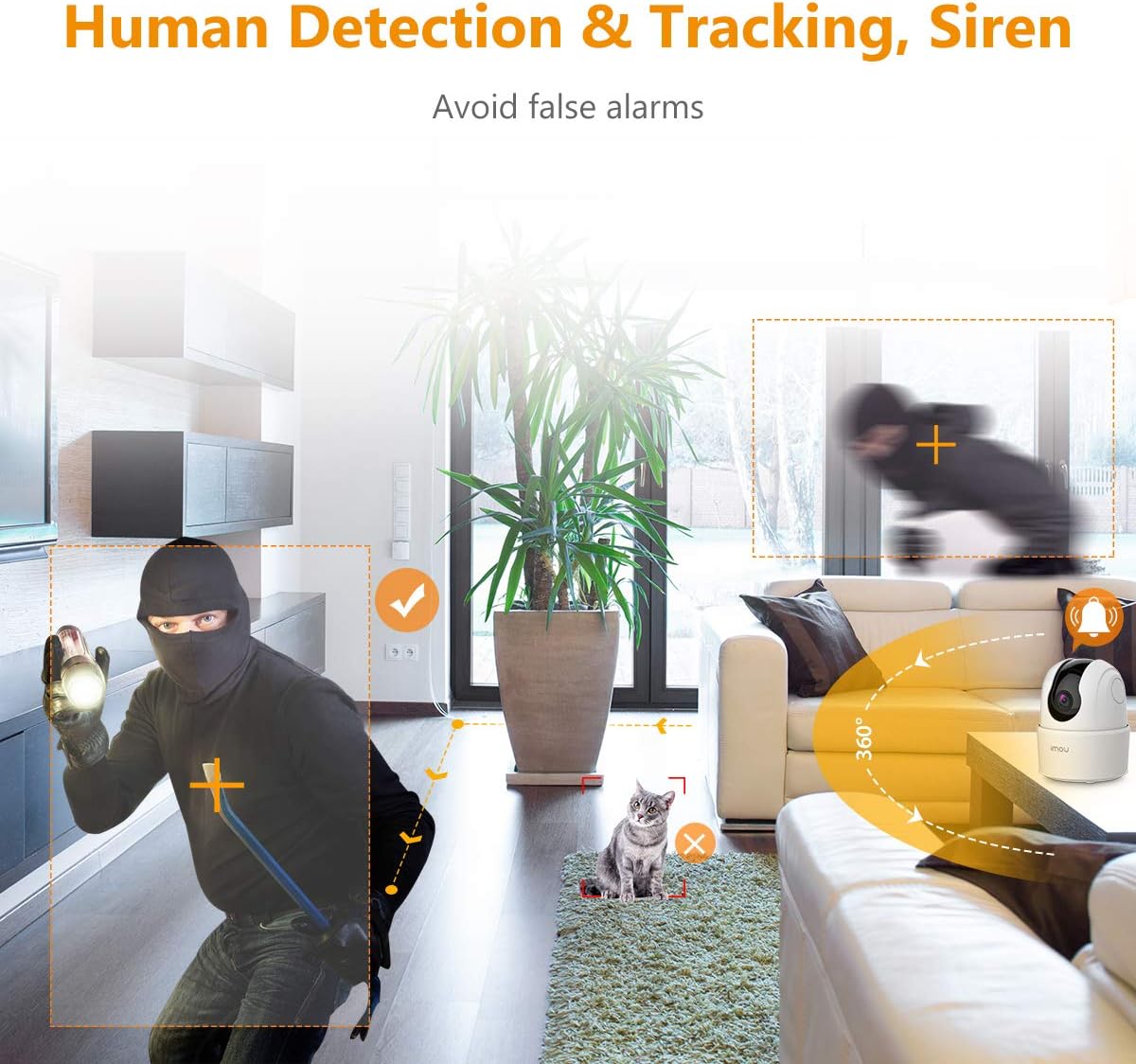 Buу 2 gеt 3 Indoor Security Camera 1080p WiFi Camera (2.4G Only) 360 Degree Home Camera with App, Night Vision, 2-Way Audio, Human Detection, Motion Tracking, Sound Detection, Local & Cloud Storage