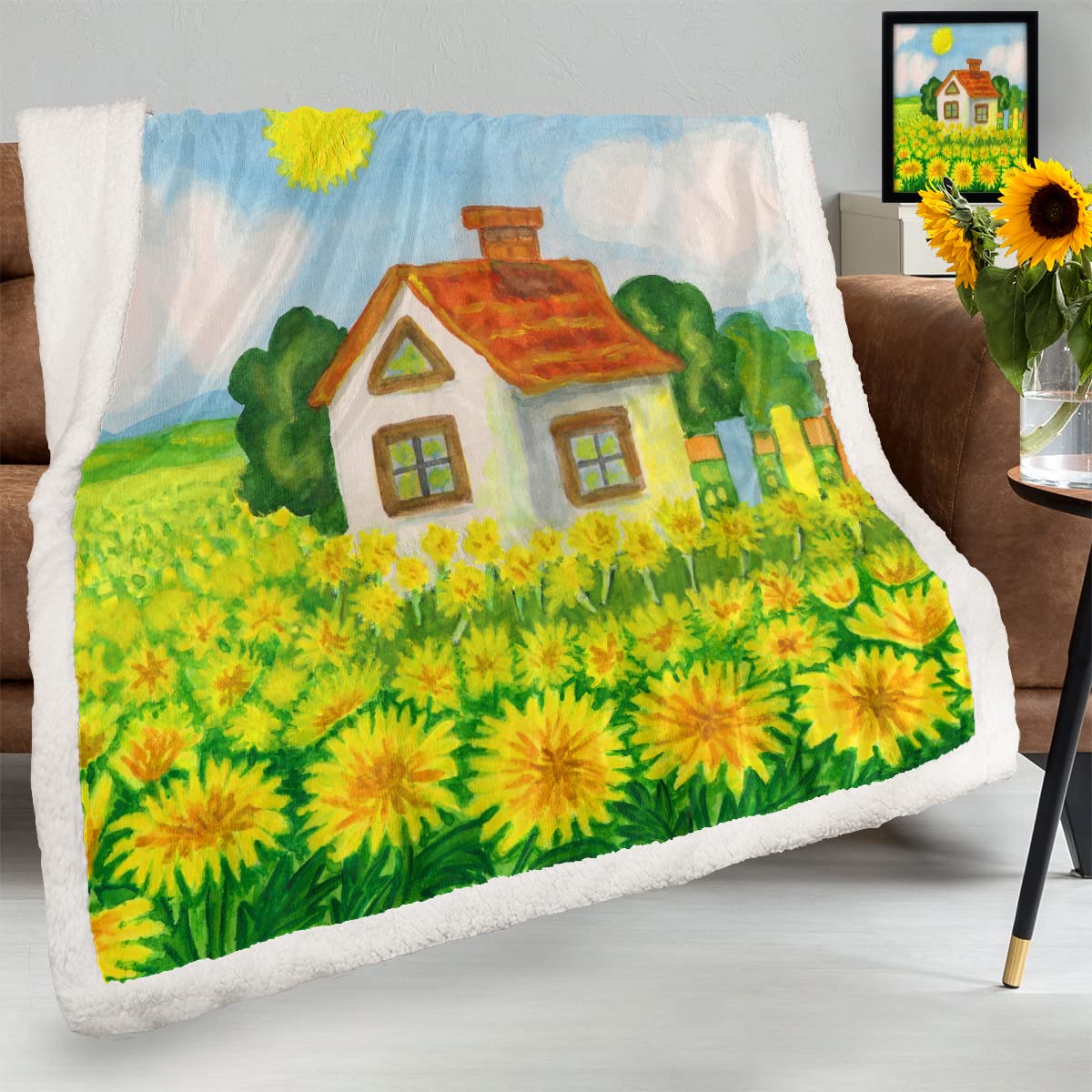 Amazon.co.jp: The House Among The Flowers スローブランケット