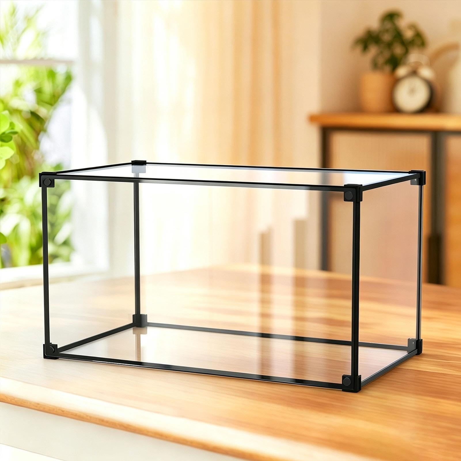 Vitrine Acrylique Grande Boîte de Rangement, Vitrine Empilable en Acrylique