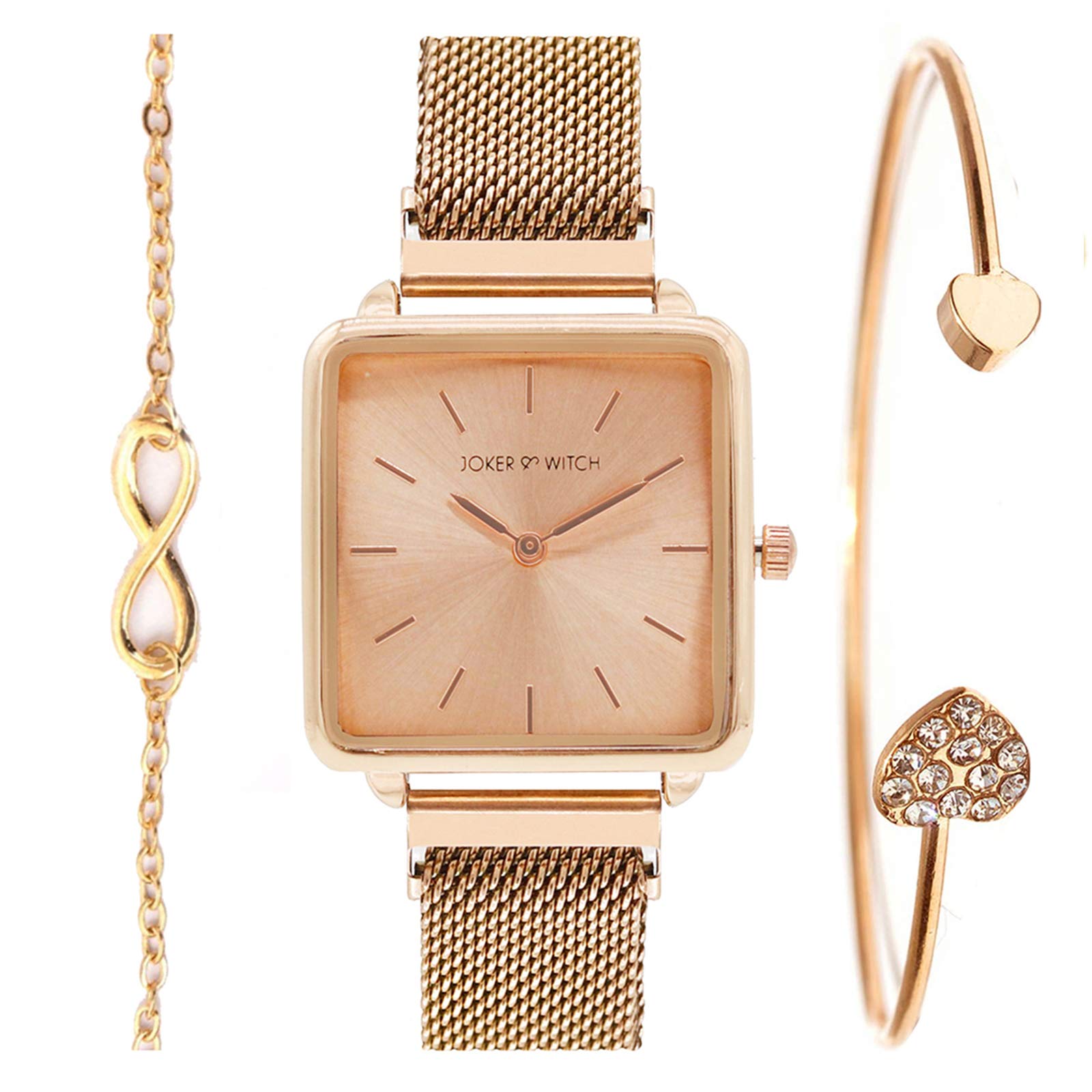 Joker & Witch Stainless Steel Sunshine Rosegold Analog Watch Bracelet Set For Women, Rose Gold Dial, Rose Gold Band (B08G8GSQHP) Amazon Price History, Amazon Price Tracker