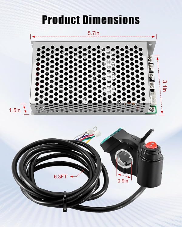 Integrated Thumb Throttle & PWM DC Motor Speed Controller Solution by WUMZIJ - Used condition - Image 8