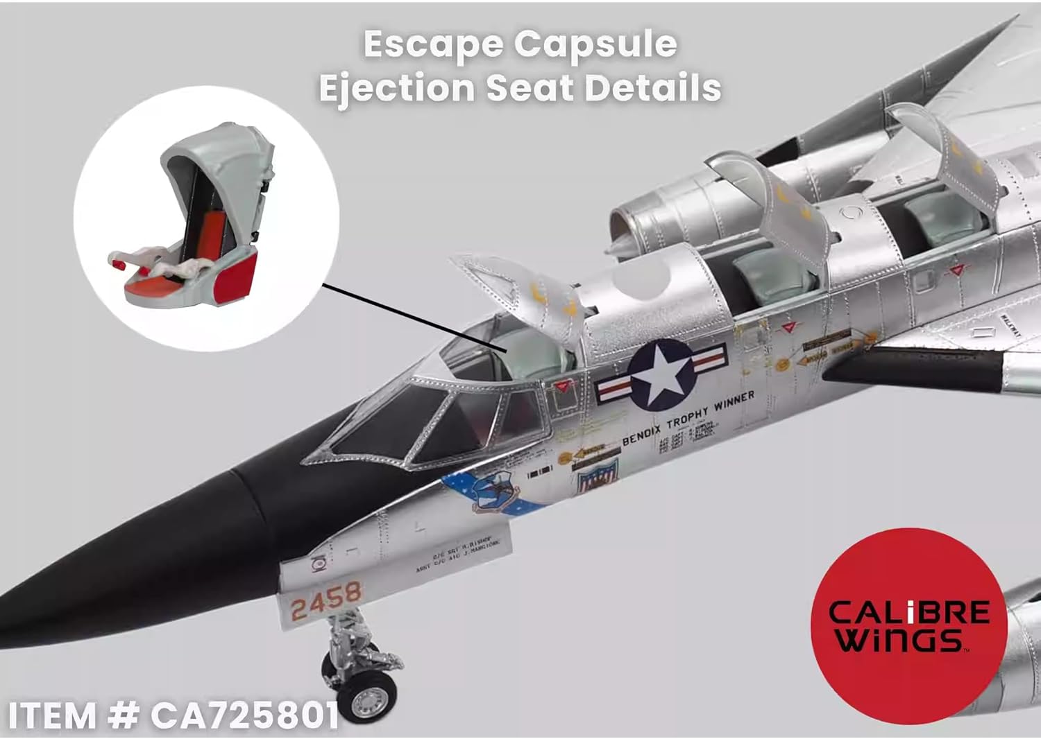 B-58A Hustler Bendix Trophy Winner 1:72 Scale Diecast Model New in Stock