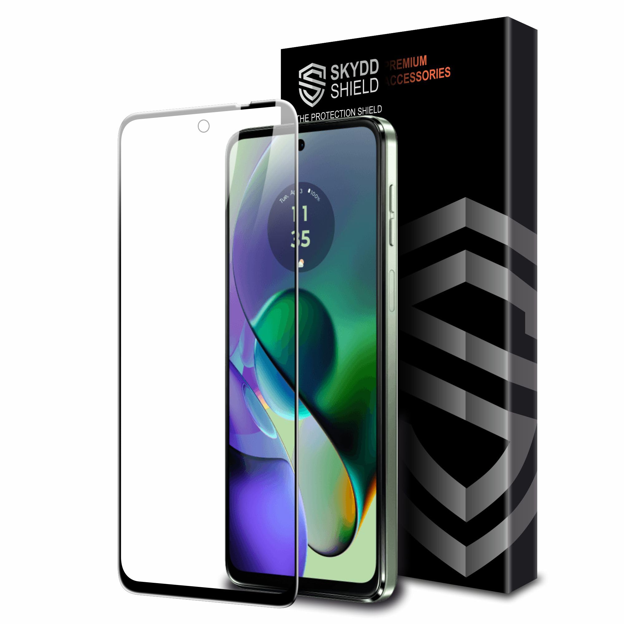 Skyddshield Military-Grade Gorilla Tempered Glass For Motorola Moto G64 (6.5 Inch) With Installation Kit | Edge to Edge Coverage | Black