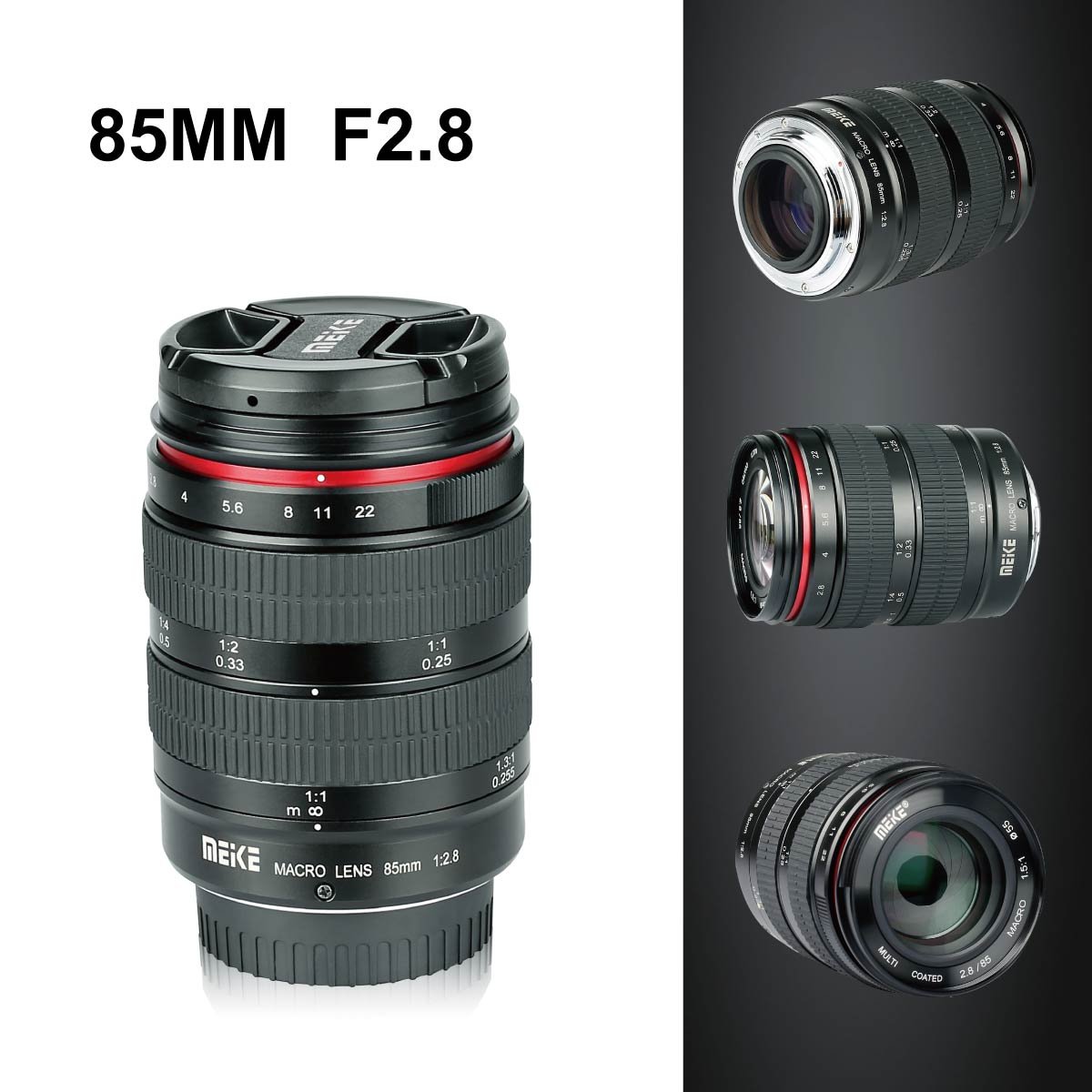 Amazon.co.jp: MEKE 85mm F2.8 フルフレーム マクロ中望遠 1.5:1比