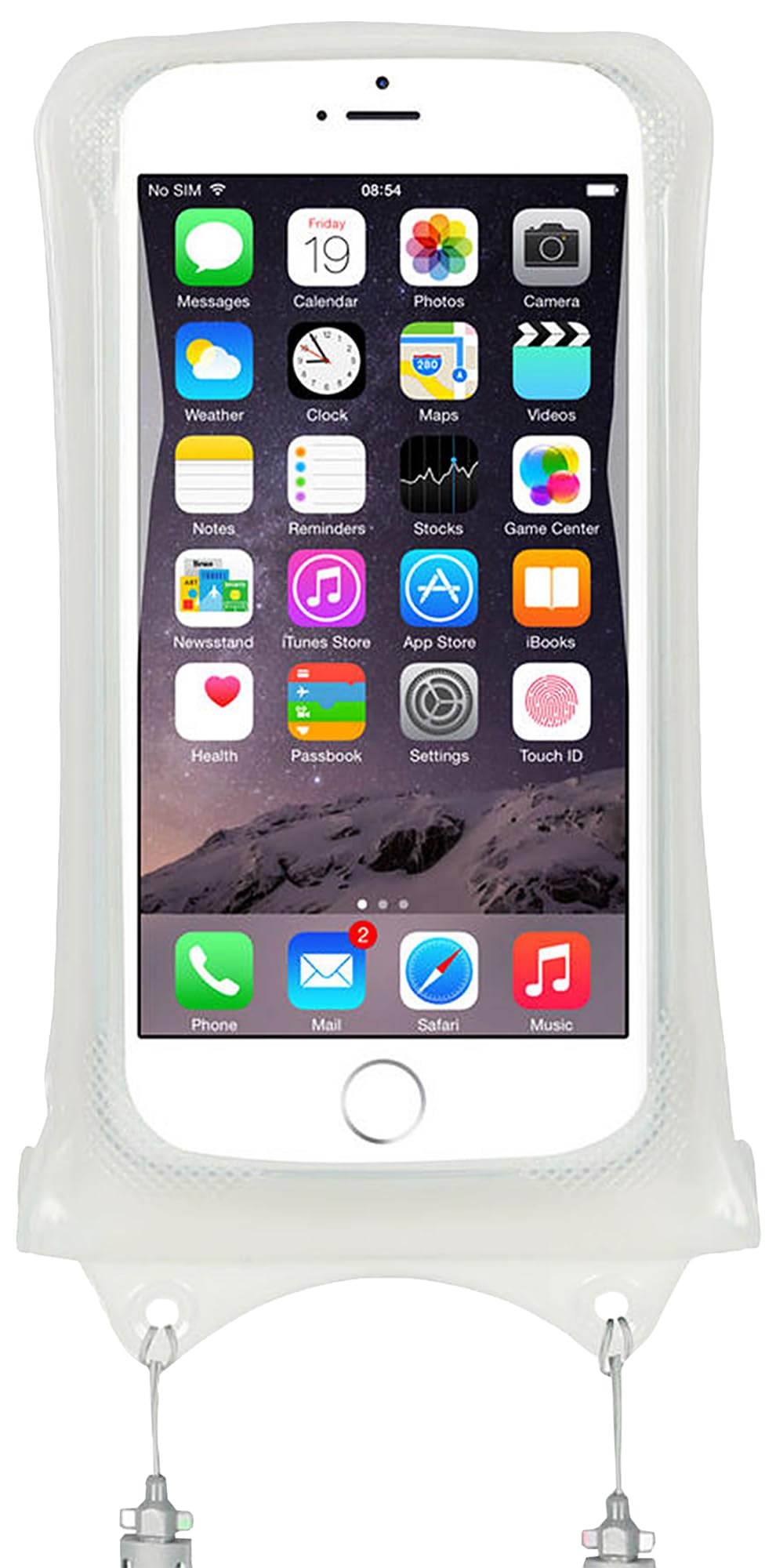 AquaVault Floating 100% Waterproof Phone Pouch (White): Universal Waterproof Phone Case for Money & Any Size Android, & iPhone - Premium Heavy-Duty