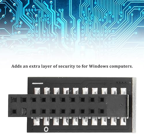 Miniatura 7 de Yosoo TPM 2.0 Módulo LPC Interfaz 20Pin Module Motherboard, Módulo de Seguridad de Cifrado, Tarjeta de Cifrado de Tarjeta Remota Componente