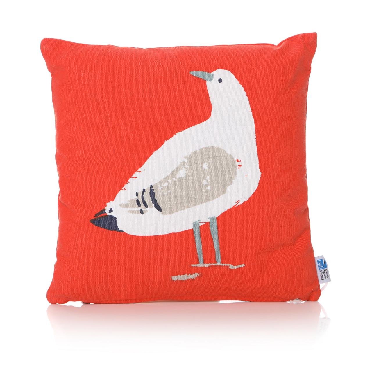 Junction 18 Red RSPB Birds Cushion