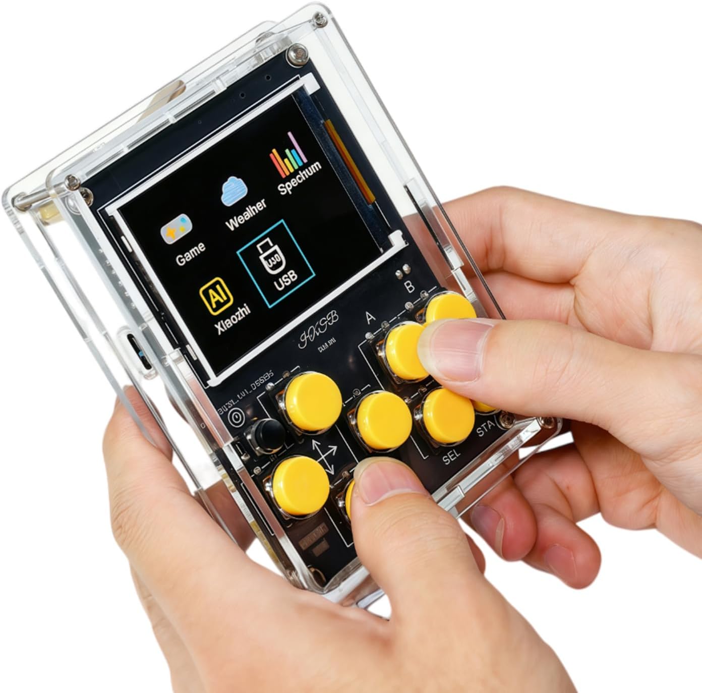 DIY Soldering Project AI Chatbot Game Console Kit Electronic Soldering Kit with Classic Game Weather Clock Music Spectrum