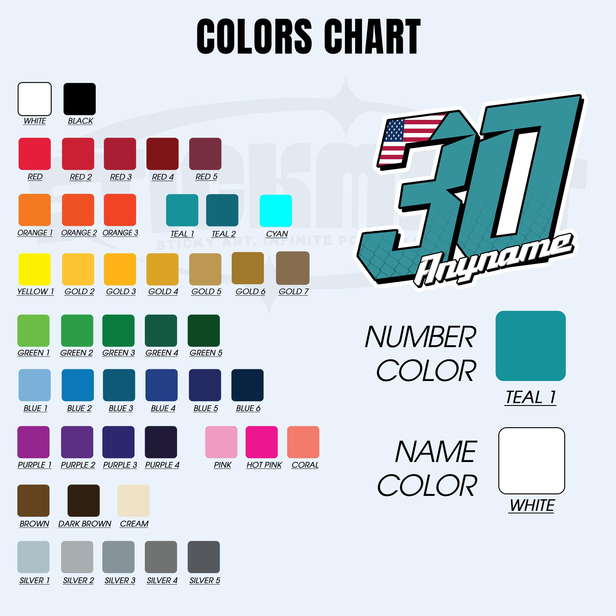 Custom Race Number Sticker, Personalized Racing Name Number with National Flag Car Decal Waterproof Die-Cut Vinyl Stickers for Dirt Bike Plate BMX Car Truck Decor Motorcycle Bike Motors RC