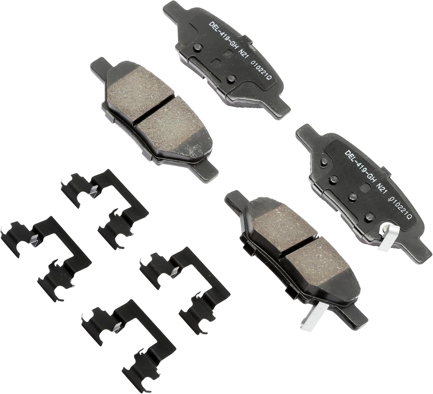 ACDelco Gold 17D1033CHF1 (19427984) Ceramic Rear Disc Brake Pad Kit with Clips