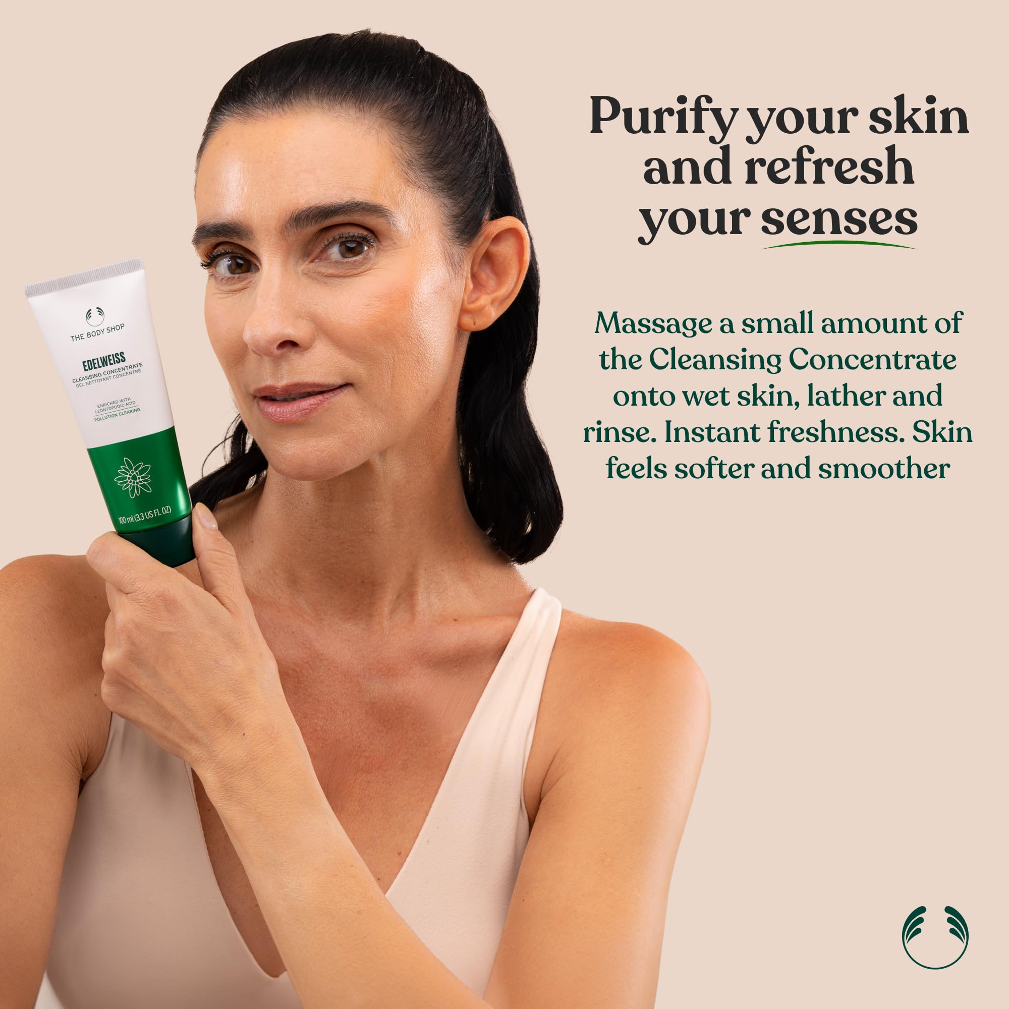 THE BODY SHOP Edelweiss Cleansing Concentrate 100 ml pour adultes, avec formule agréable, hygiène agréable