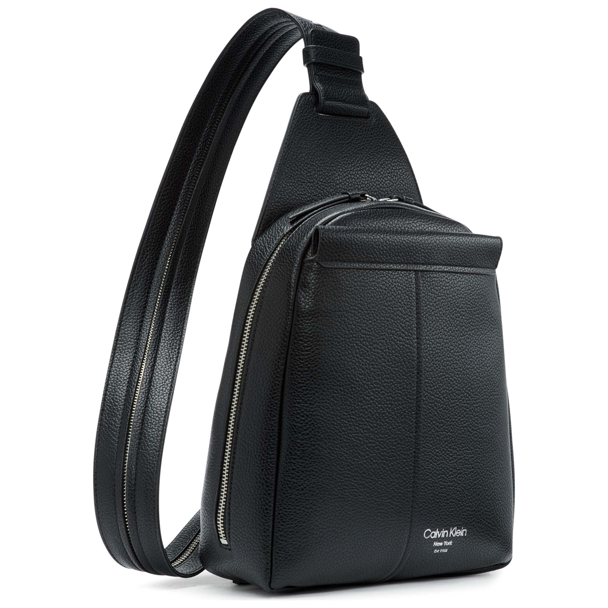 Calvin Klein Myra Backpack For Women – Vegan Leather Convertible Sling Backpack, 2 Pockets Mochila convertible Mujer (Pack de 1)