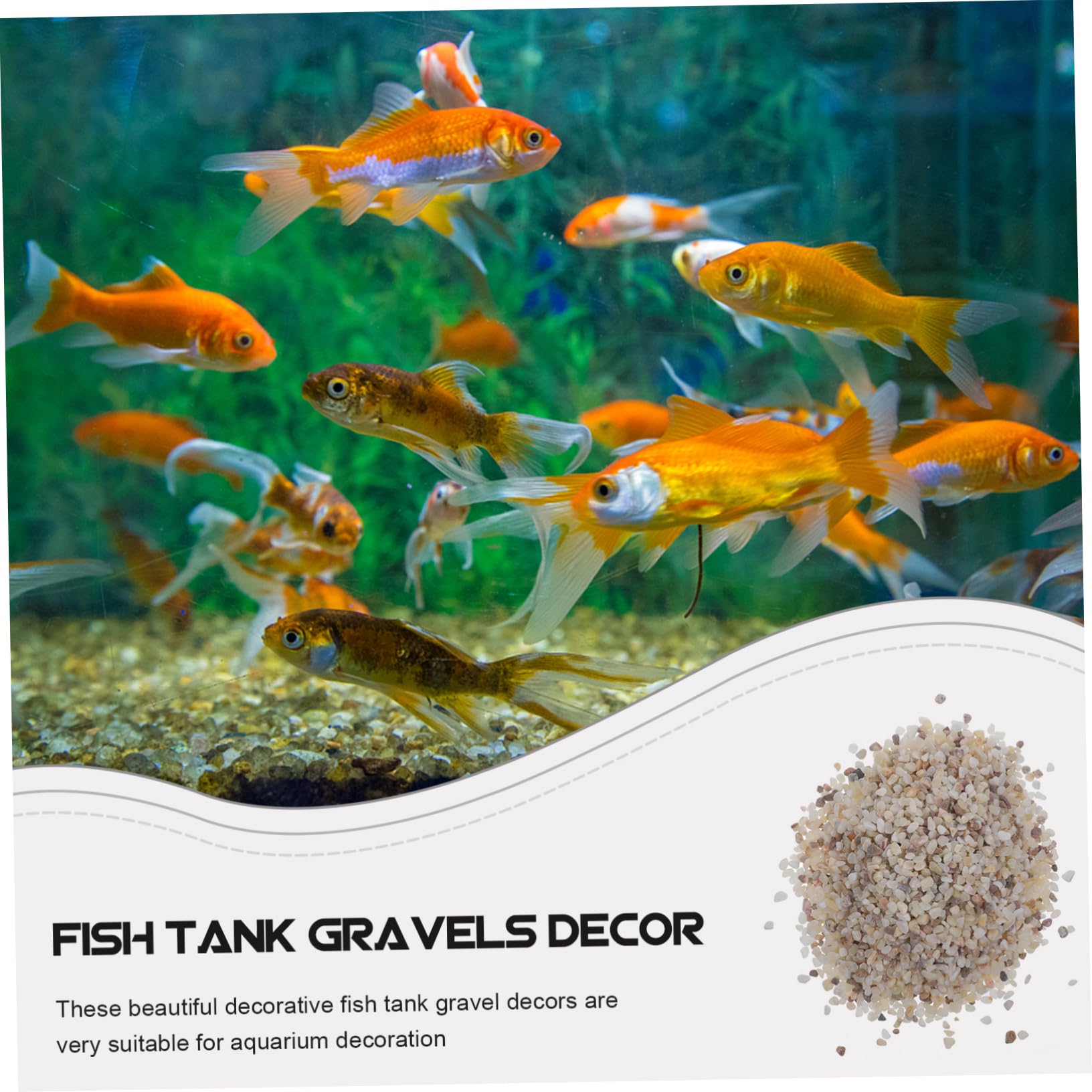 PRETYZOOM Ghiaia Naturale Sicura per Acquari da 1 kg Set per La Decorazione di Acquari Dacqua Dolce