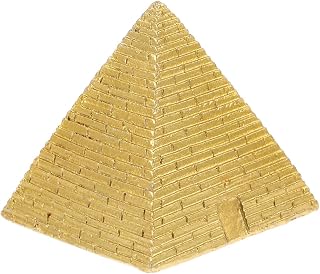 Mini Egyptian Pyramid Statue, Resin Pyramid Model Egypt Souvenirs Figurine Sculpture for Aquarium Terrarium Zen Sand Table Decor
