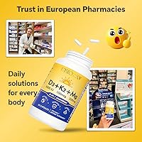 Vista 9 de UBIOSKA Vitamina D3 K2 Suplemento de magnesio – 5000 UI D3 + MK-7 K2 con 8 formas de magnesio (glicinato, taurato, malato) para un sueño tranquilo