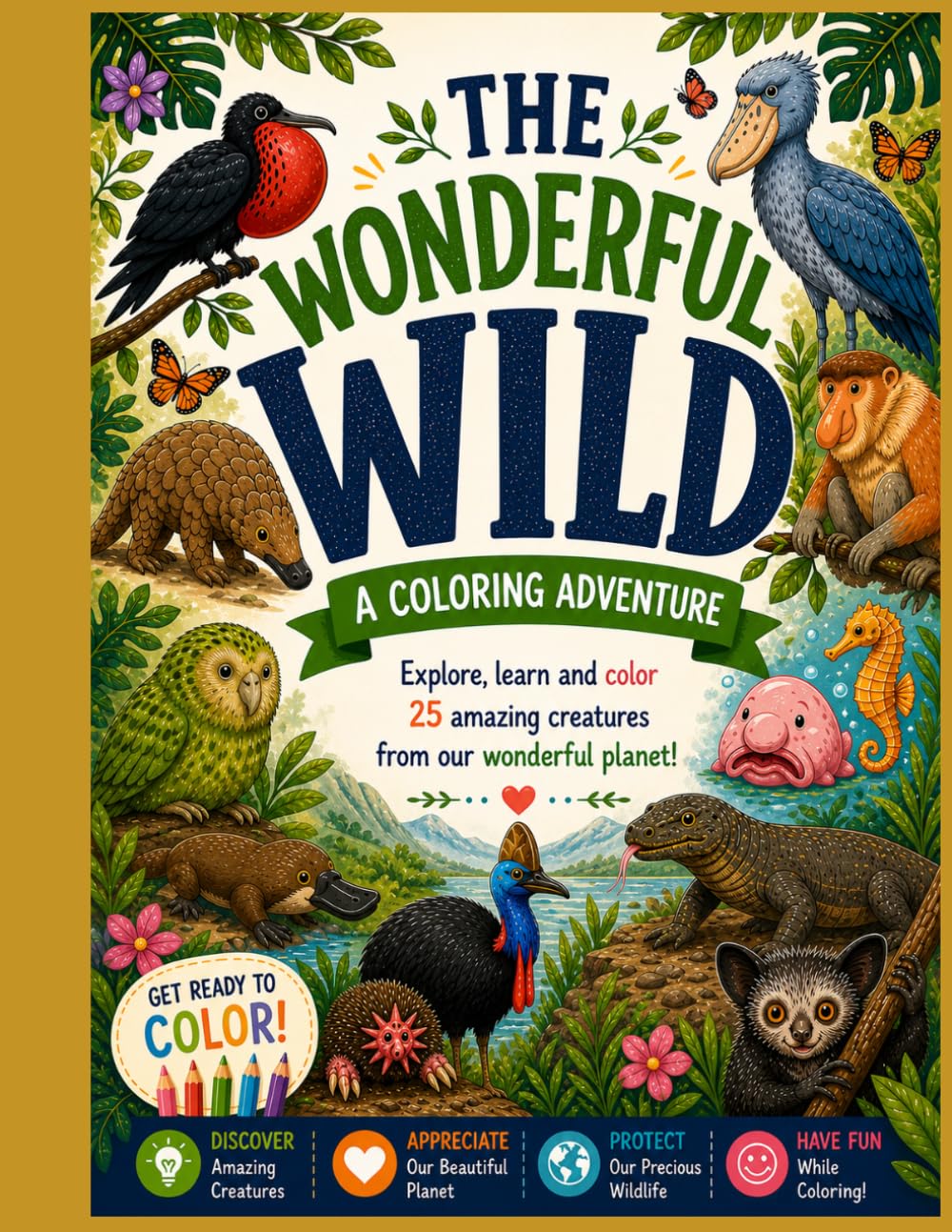 The Wonderful Wild: A Coloring Adventure