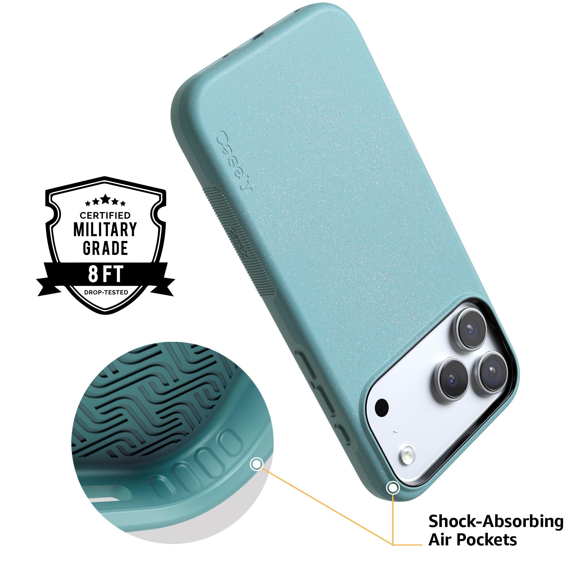 Amazon.com: Casely iPhone 17 Pro Case | Aquamarine | Ocean Blue
