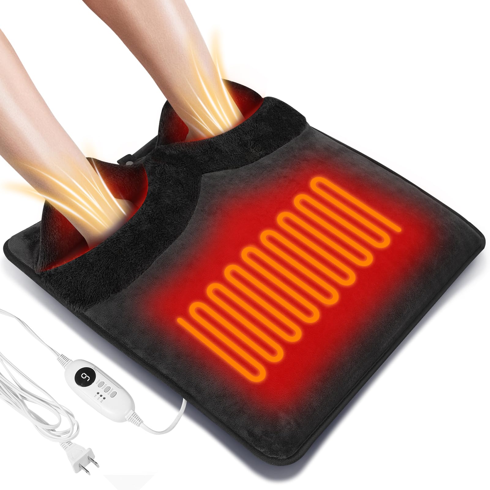 Double Sided Electric Foot Warmer Grey