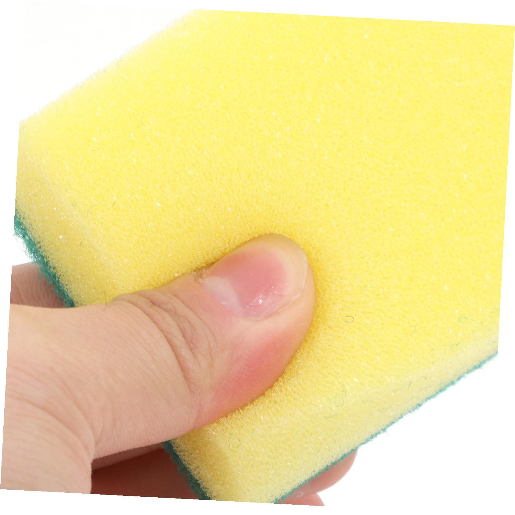 100stücke Gelbe Reinigungsschwämme aus Schwammmaterial Leichter Zweiseitiger Küchenschwamm für Gründliche Reinigung in Küche und Haushalt