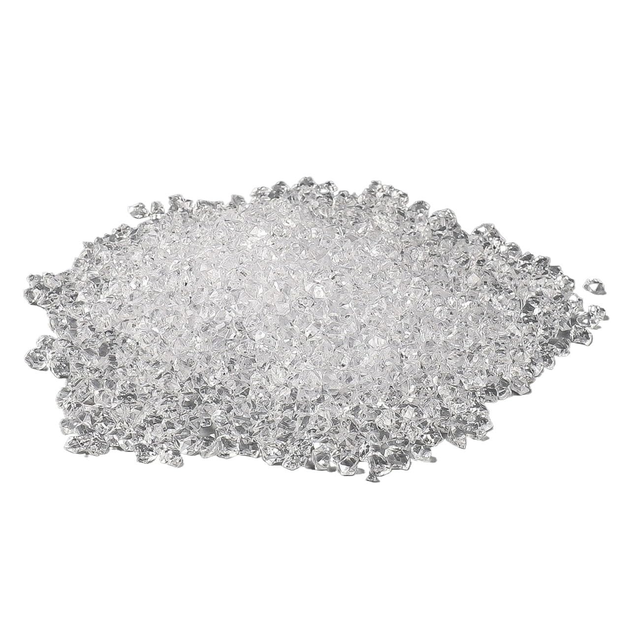ITRHJTGP Fake Ice Rocks Acrylic Fake Ice Cubes Diamonds Vase Filler Crushed Rocks For DIY Epoxy Resin Craft for Vases Fillers(S)