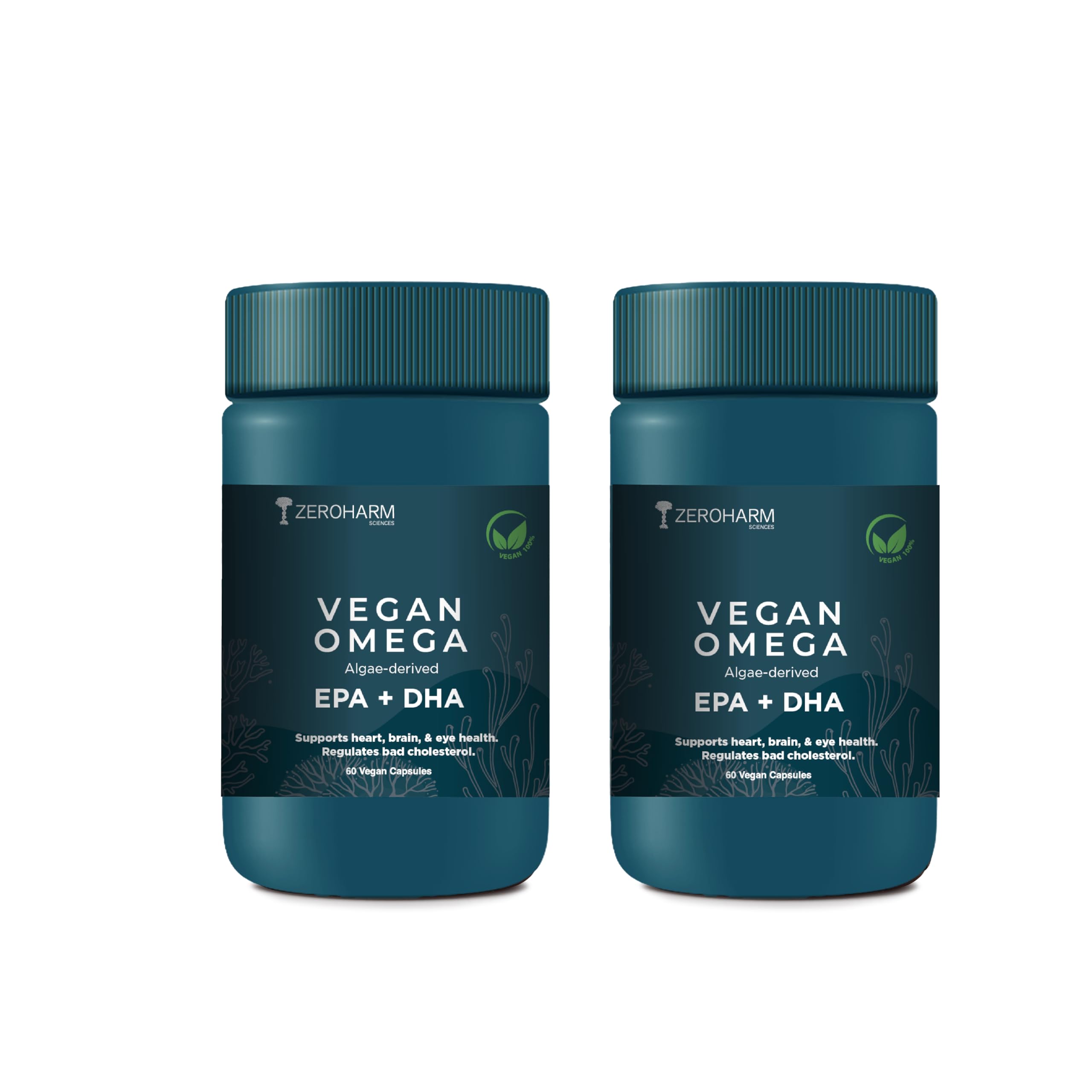ZEROHARM Vegan Omega (EPA+DHA) | Supplement for men, women, and kids | Better health for the eyes, skin, muscles, bones, and joints | Sourced from algae | 120 Caps (B0CXCZ5HH9) Amazon Price History, Amazon Price Tracker