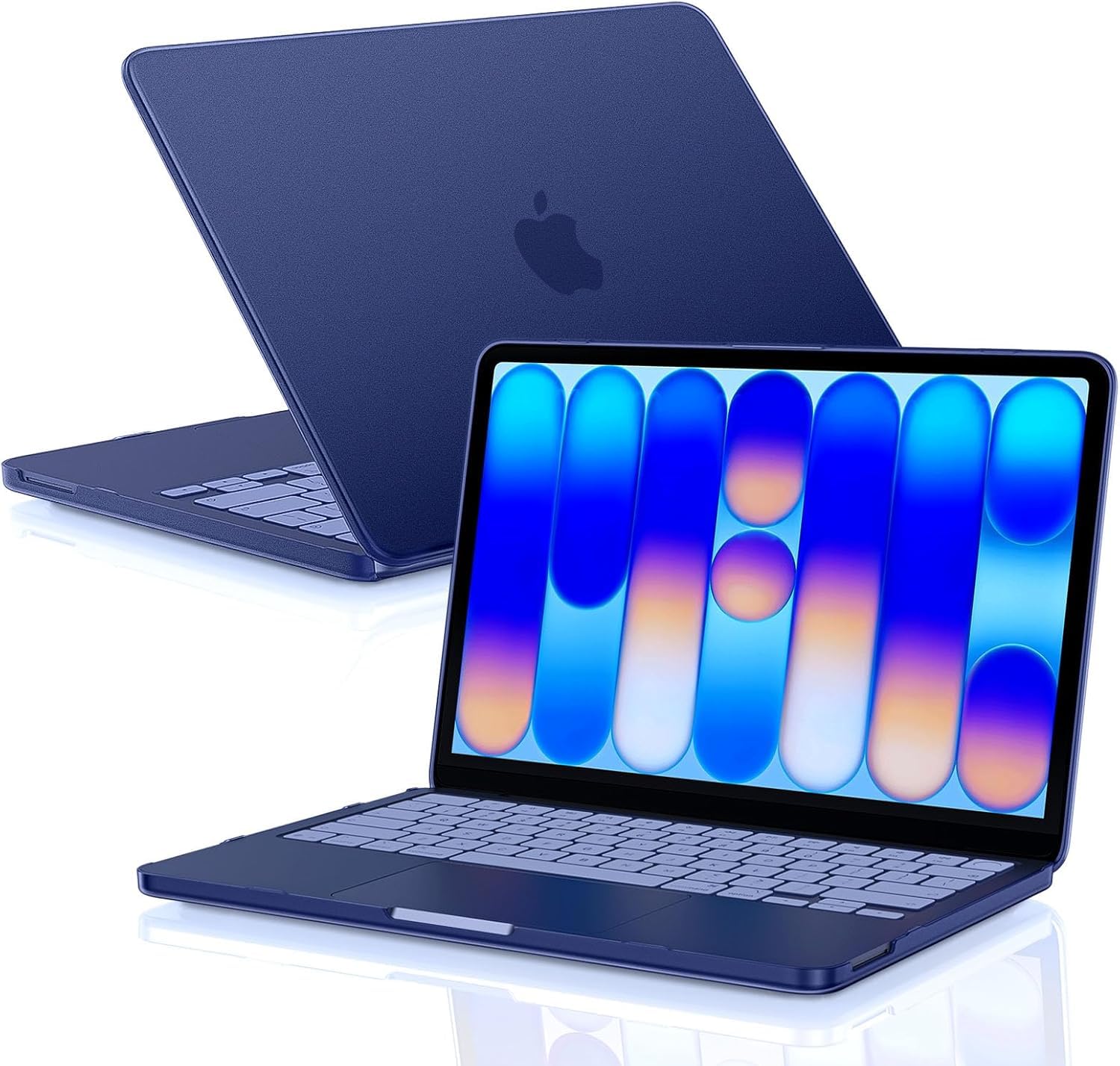 EooCoo for MacBook Neo Case 13 inch 2026 Model A3404, 100% Match Official Color, Anti-Fingerprint & Scratch Sturdy Protective Hard Shell Cover Laptop Accessories, Matte Indigo