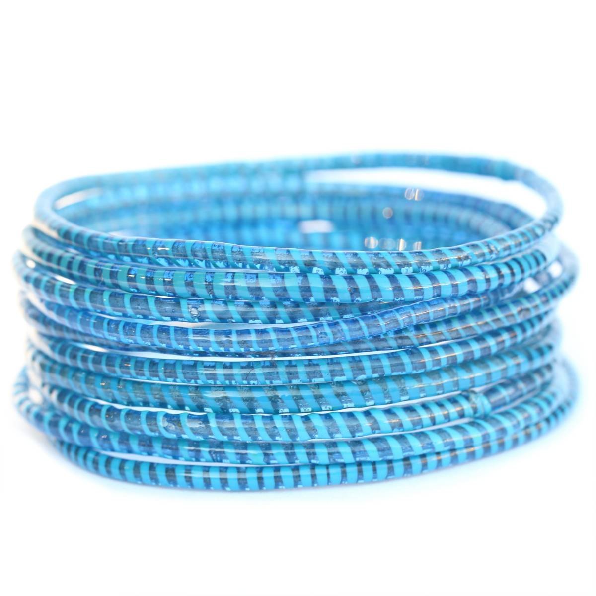 NewCharmsRecycled Flip Flip Bracelets in Your Choice of Colors - Handmade in Mali, West Africa