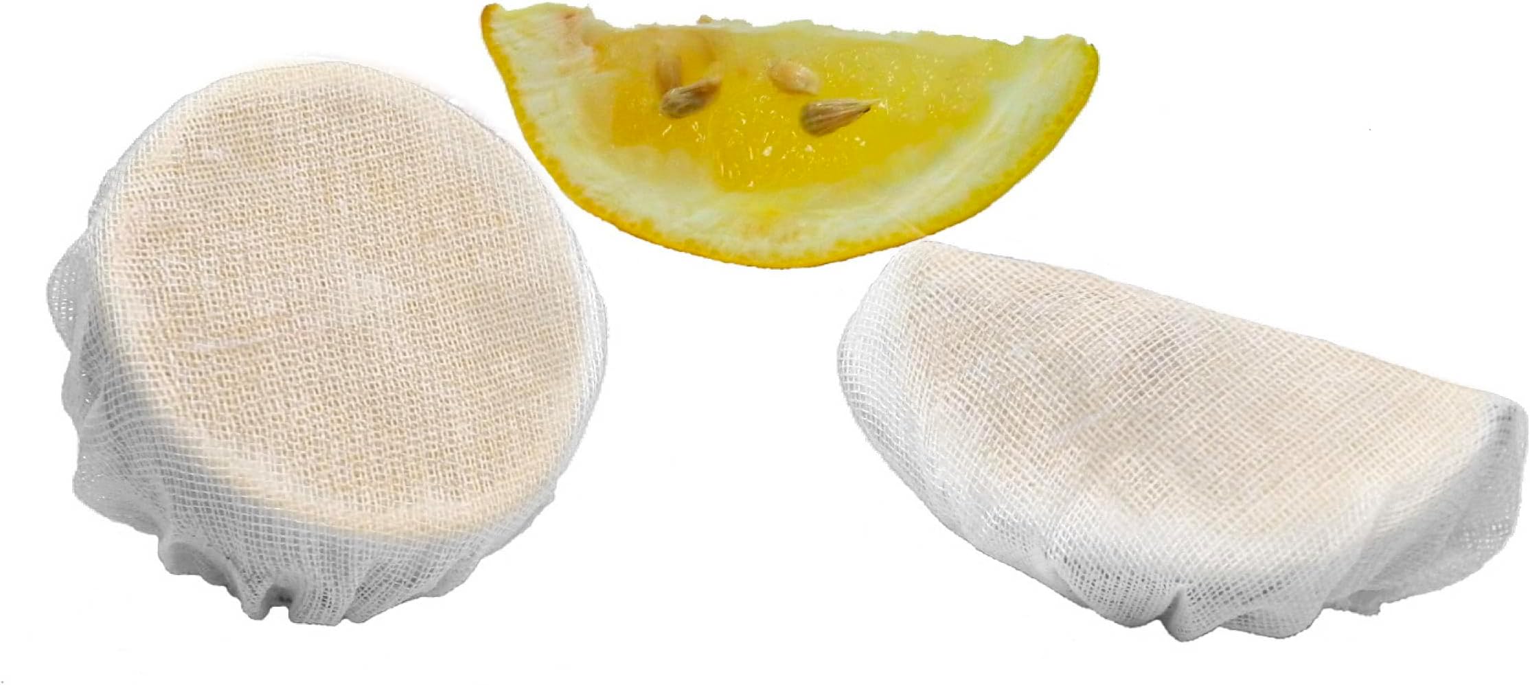 Lemon Cover Stretch Wraps, For Seed Free Squeezing of Lemon Halves or Wedges, Stretch Wraps, White (100 Count)