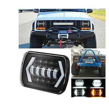 Amazon | ヘッドライト チェロキー XJ トラック用 12V 明るい 用