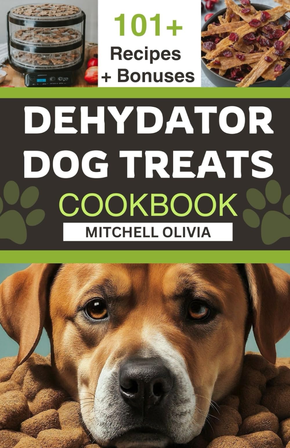DEHYDRATOR DOG TREATS COOKBOOK: A Simple Guide to Healthy Homemade Dehydrated & Dried Dog Treats with 30 days Meal plan for your furry friend (100+ HEALTHY HOMEMADE DOG FOOD RECIPES AND TREATS.)