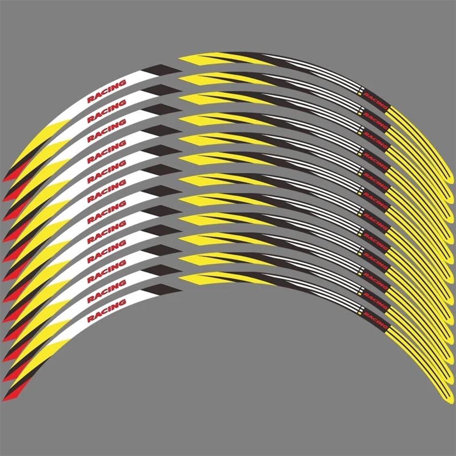 Hjkdsz Style 5 Motorcycle Stickers Reflective Wheel Decals Rims For Voge 650 Dsx Ds 525 Acx 650Ds 650Dsx 525Acx(Style 5)