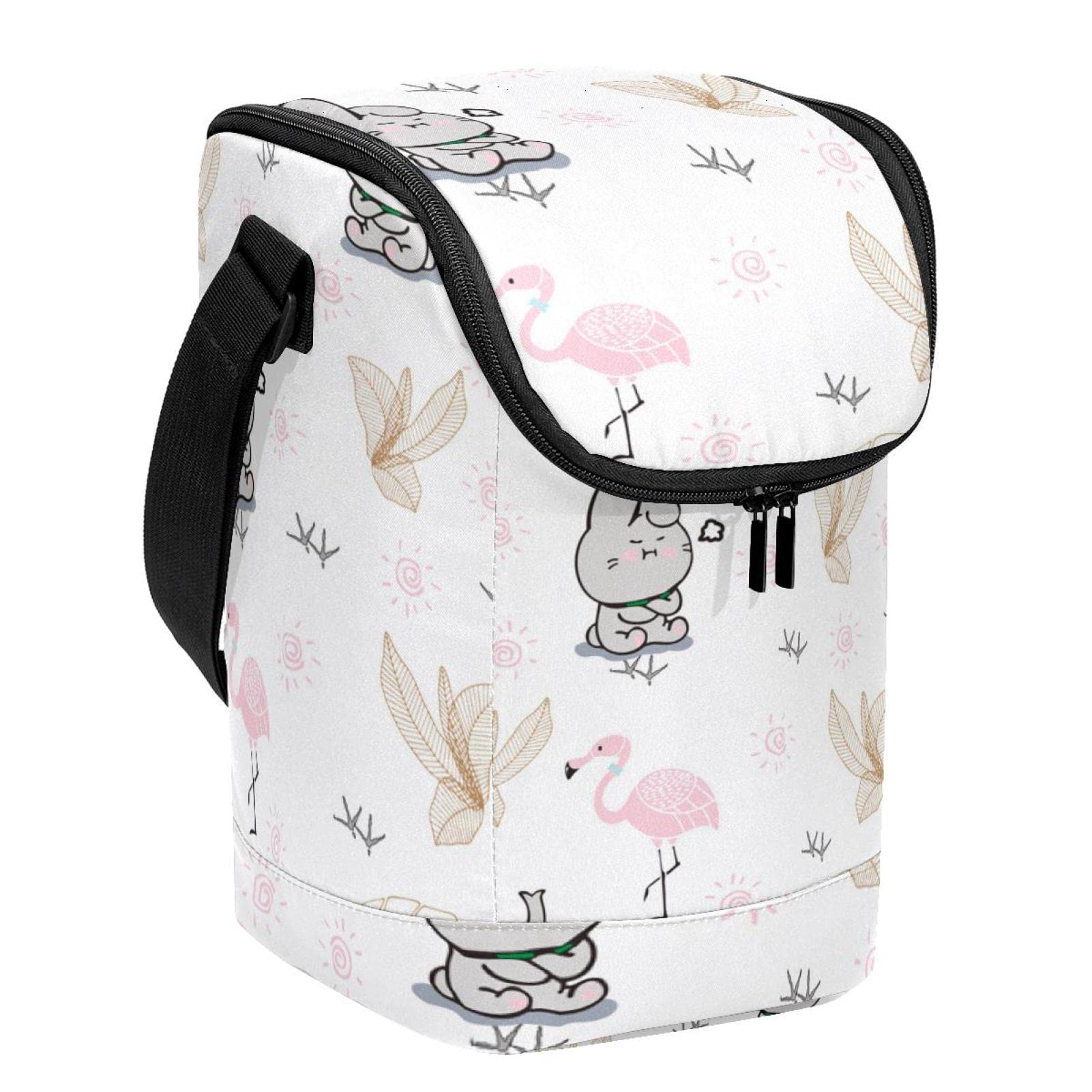 Bolsa de almuerzo porta alimentos con diseño de animales para oficina y colegio