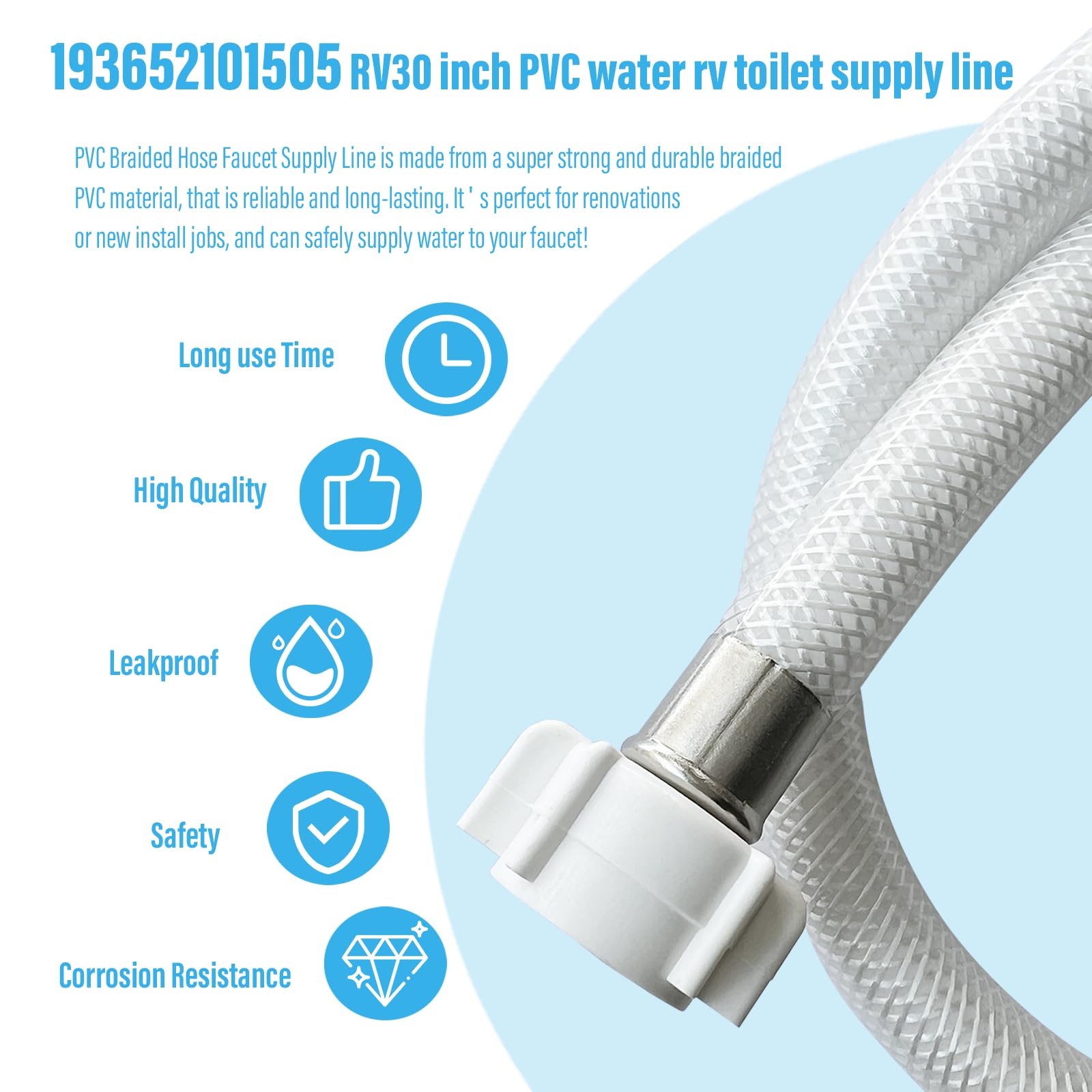FIP Braided Faucet Connector | Eastman