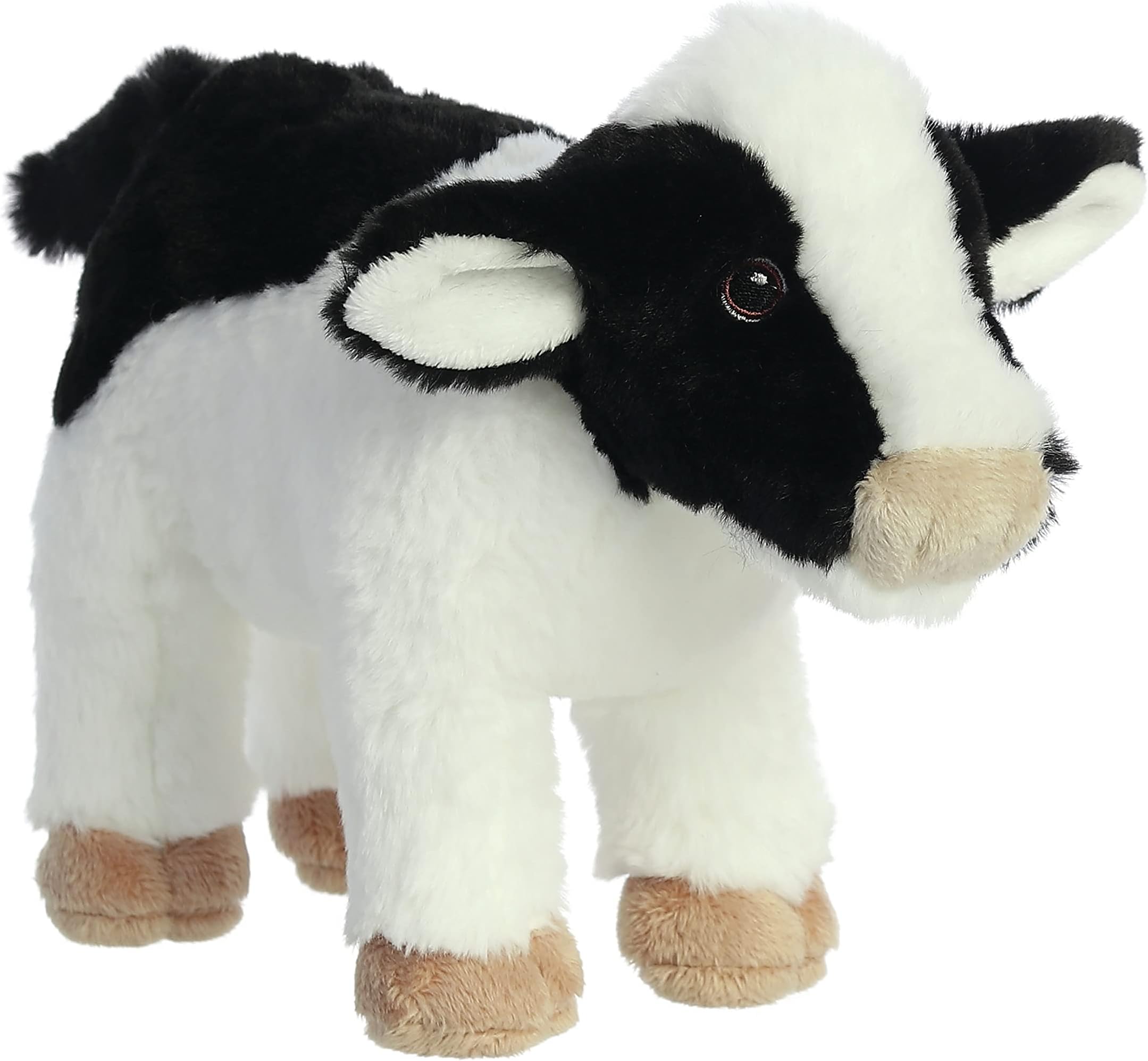 35026, Eco Nation Cow 10In, Soft Toy, White & Black