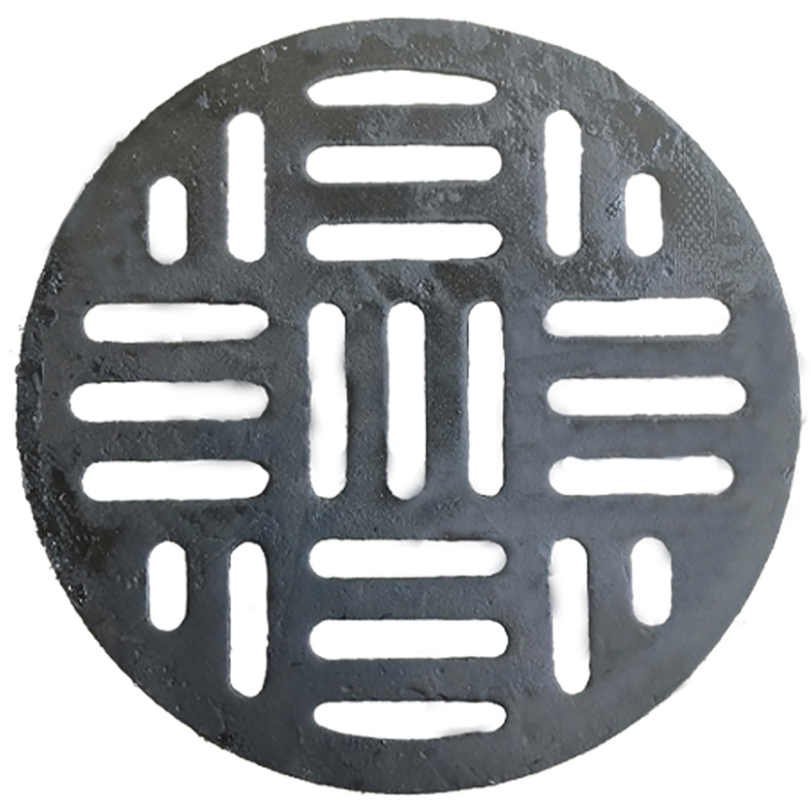 Rejilla de Drenaje Redonda de Hierro Fundido, Tapa de Alcantarilla para Sumideros, Tapa para Alcantarillado Exterior para Patio, Entrada de Vehículos y Jardín(20cm/8in)